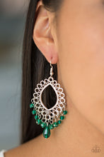 Load image into Gallery viewer, Just Say NOIR - Green earrings
