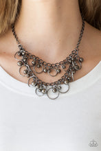 Load image into Gallery viewer, Warning Bells - Black necklace
