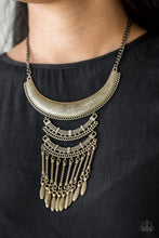 Load image into Gallery viewer, Eastern Express - Brass necklace
