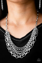 Load image into Gallery viewer, Color Bomb - Silver necklace
