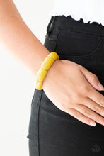 Load image into Gallery viewer, Peace Out - Yellow bracelet
