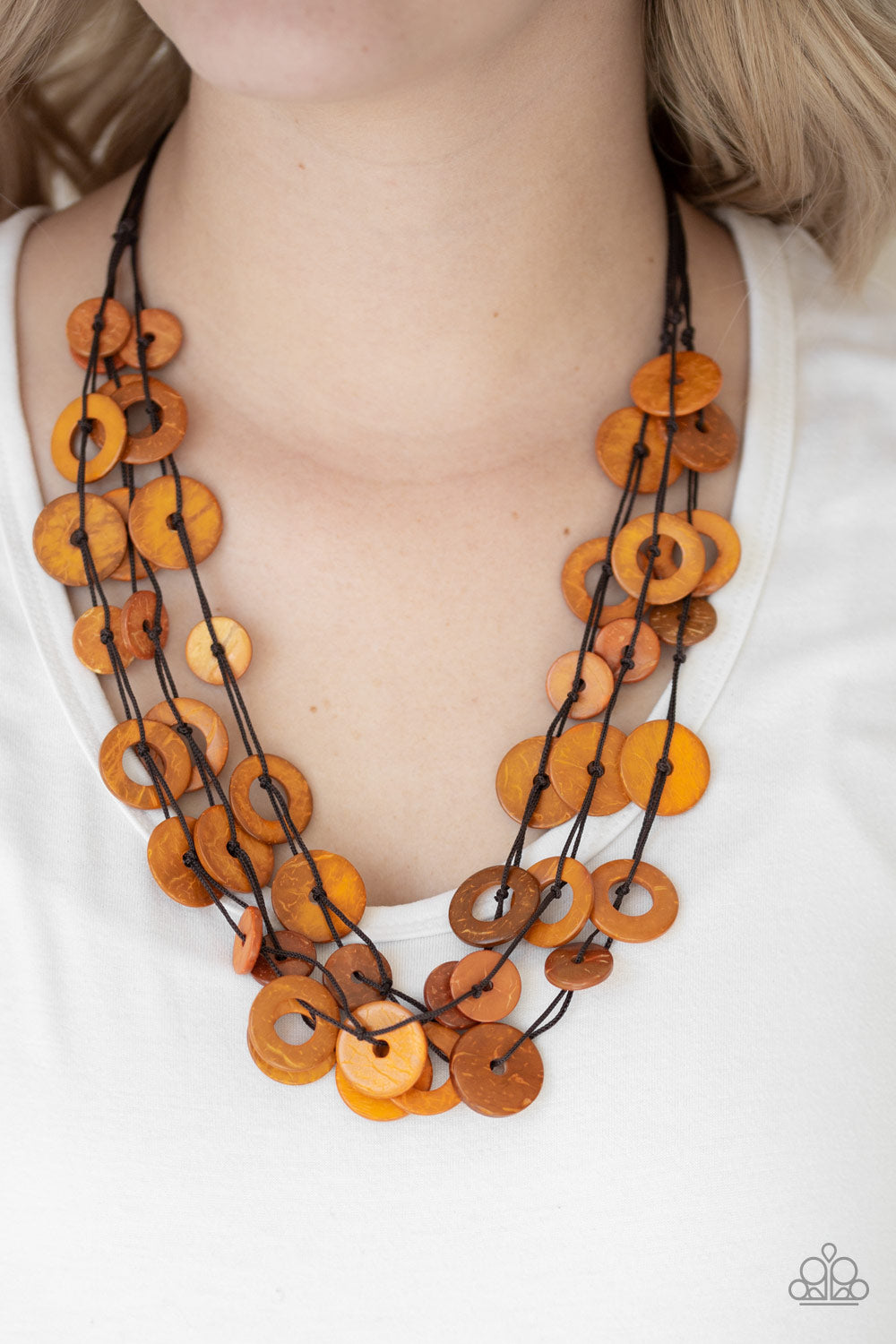 Wonderfully Walla Walla - Orange necklace