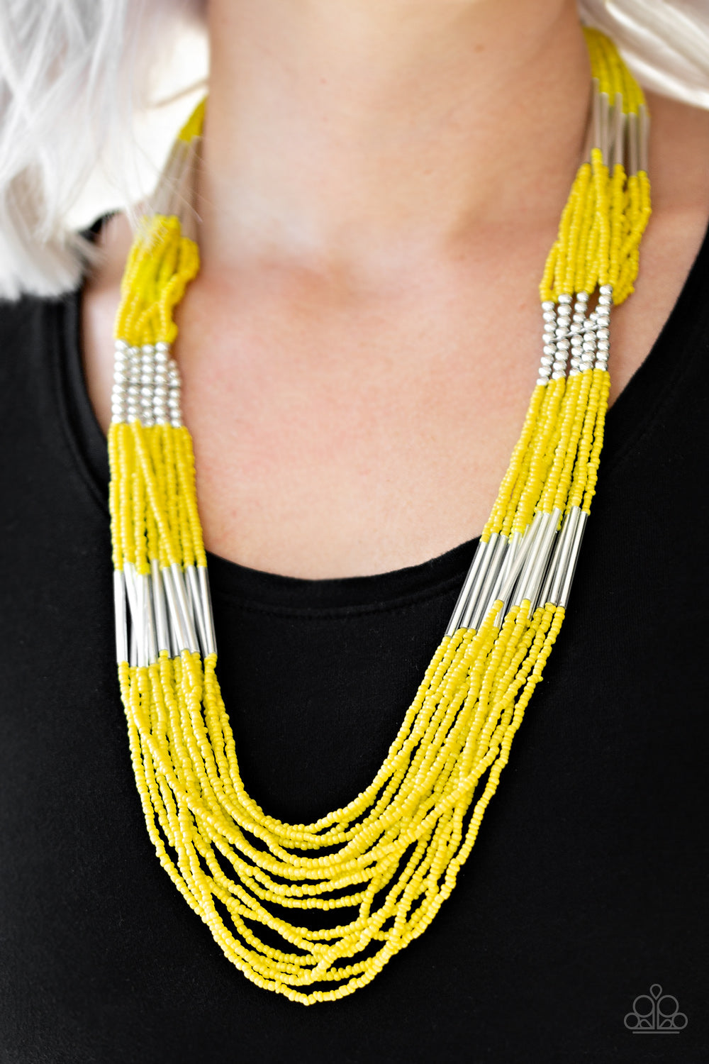 Let it BEAD - Yellow necklace