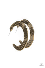 Load image into Gallery viewer, The Hoop Up - Brass earrings
