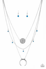 Load image into Gallery viewer, Lunar Lotus - Blue necklace
