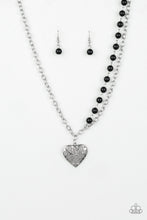 Load image into Gallery viewer, Forever in my Heart - Black necklace
