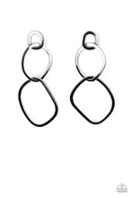 Load image into Gallery viewer, Twisted Trio - Black earrings
