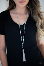 Load image into Gallery viewer, Tassel Takeover - Blue necklace
