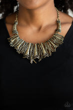 Load image into Gallery viewer, In the Mane-Stream - Brass necklace
