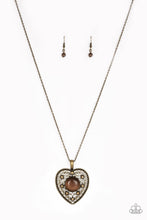 Load image into Gallery viewer, One Heart - Brass necklace
