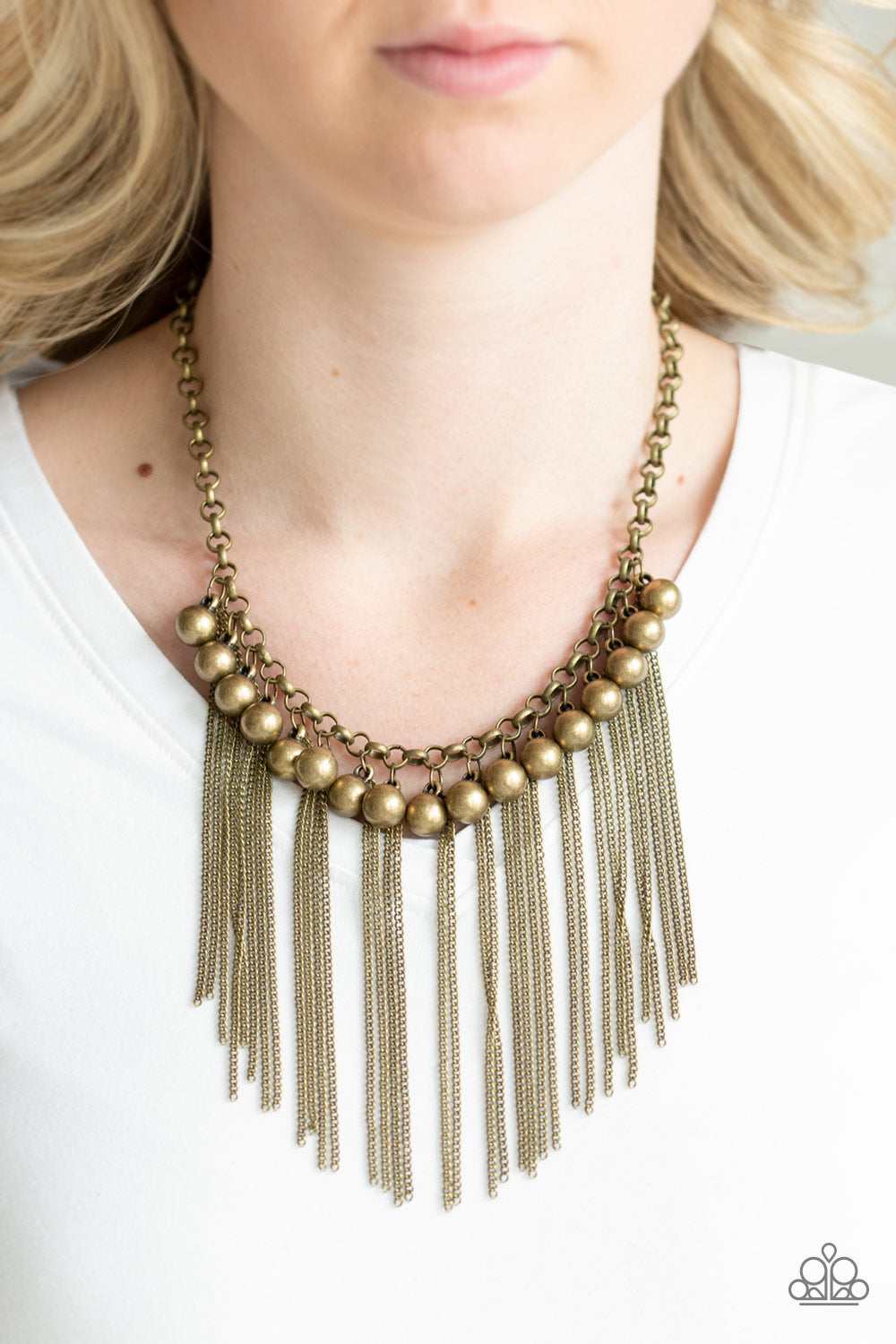 Powerhouse Prowl - Brass necklace