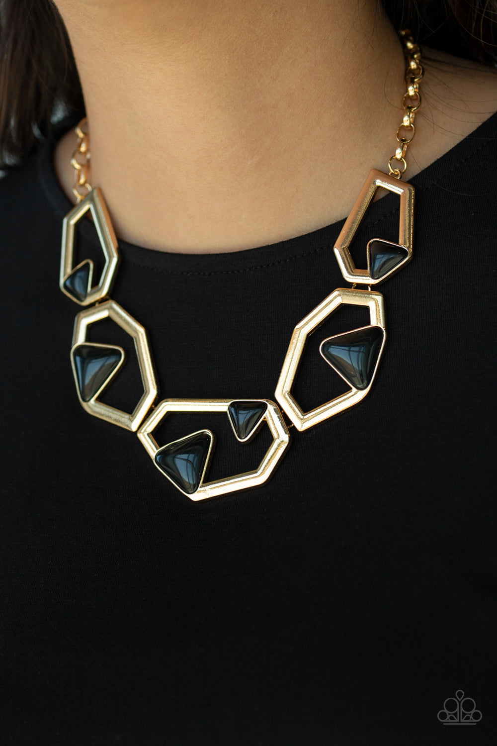 GEO-ing, GEO-ing, Gone - Gold necklace