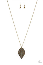 Load image into Gallery viewer, Natural Re-LEAF - Brass necklace
