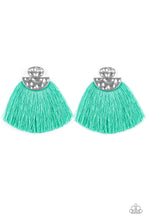 Load image into Gallery viewer, Make Some PLUME - Green earrings
