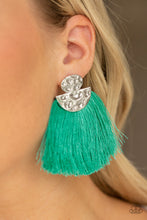 Load image into Gallery viewer, Make Some PLUME - Green earrings
