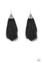 Load image into Gallery viewer, Tassel Temptress - Black earrings
