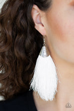 Load image into Gallery viewer, Tassel Temptress - White earrings
