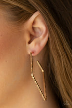 Load image into Gallery viewer, Geo Grunge - Gold earrings
