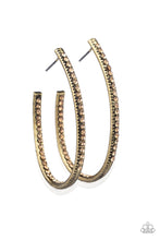 Load image into Gallery viewer, Globetrotting Glitter - Brass earrings
