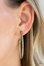 Load image into Gallery viewer, Globetrotting Glitter - Brass earrings
