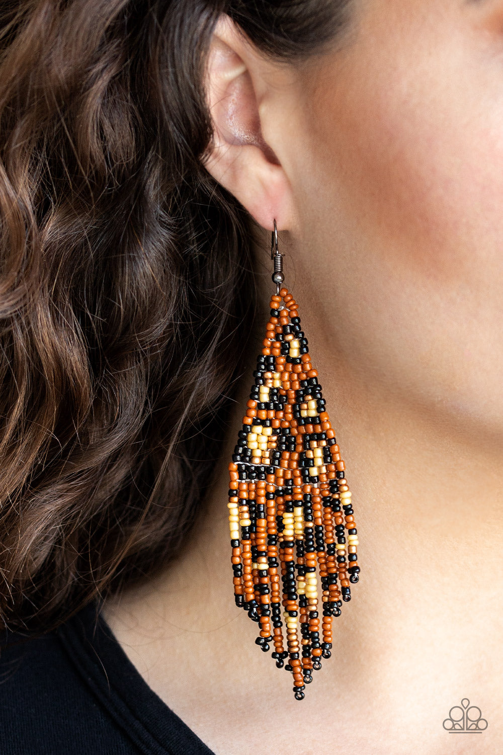 Bodacious Bombshell - Brown earrings