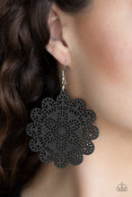 Load image into Gallery viewer, Coachella Cabaret - Black earrings
