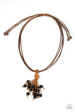 Load image into Gallery viewer, Tassel Trek - Black necklace
