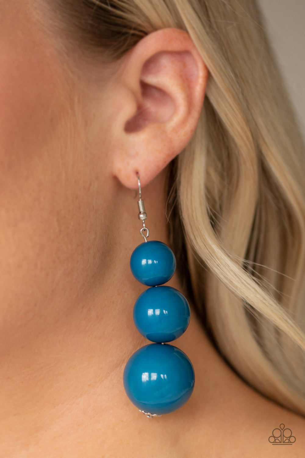 Material World - Blue earrings