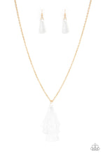 Load image into Gallery viewer, Triple The Tassel - White necklace
