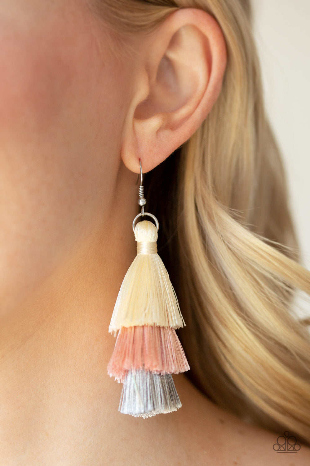 Hold On To Your Tassel - Pink earrings