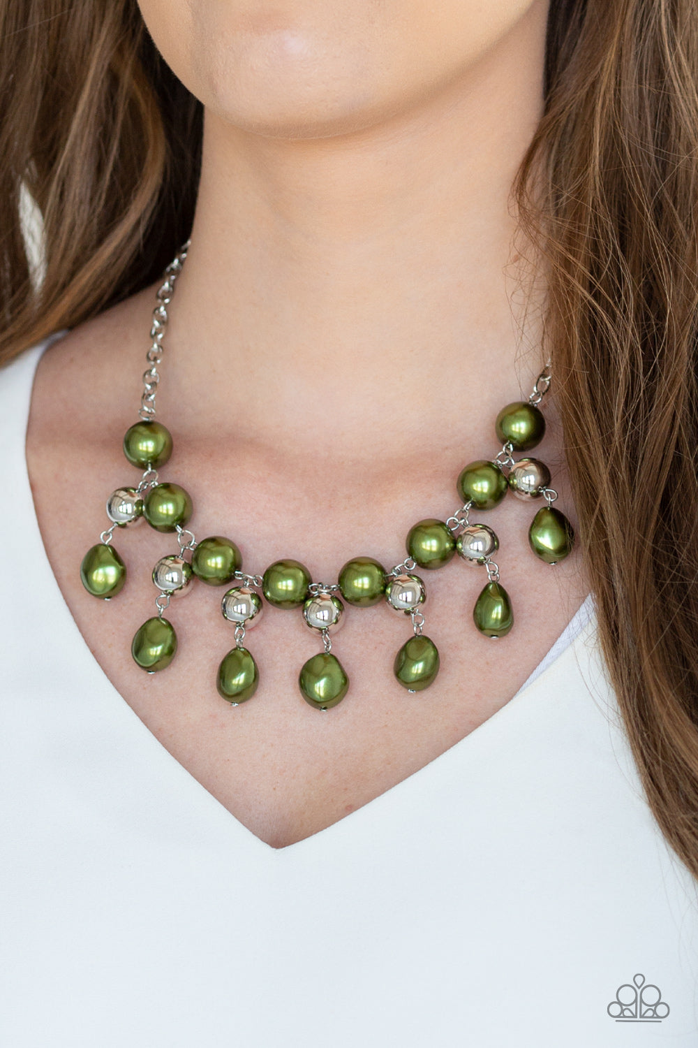 Queen of the Gala - Green necklace