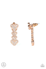 Load image into Gallery viewer, Heartthrob Twinkle - Rose gold earrings
