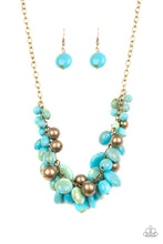 Load image into Gallery viewer, Full Out Fringe - Blue necklace
