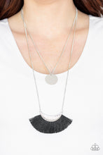 Load image into Gallery viewer, Tassel Temptation - Black necklace
