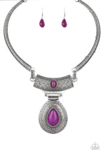 Load image into Gallery viewer, Prowling Prowess - Purple necklace
