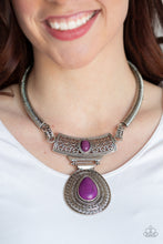 Load image into Gallery viewer, Prowling Prowess - Purple necklace
