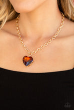 Load image into Gallery viewer, Flirtatiously Flashy - Brown necklace
