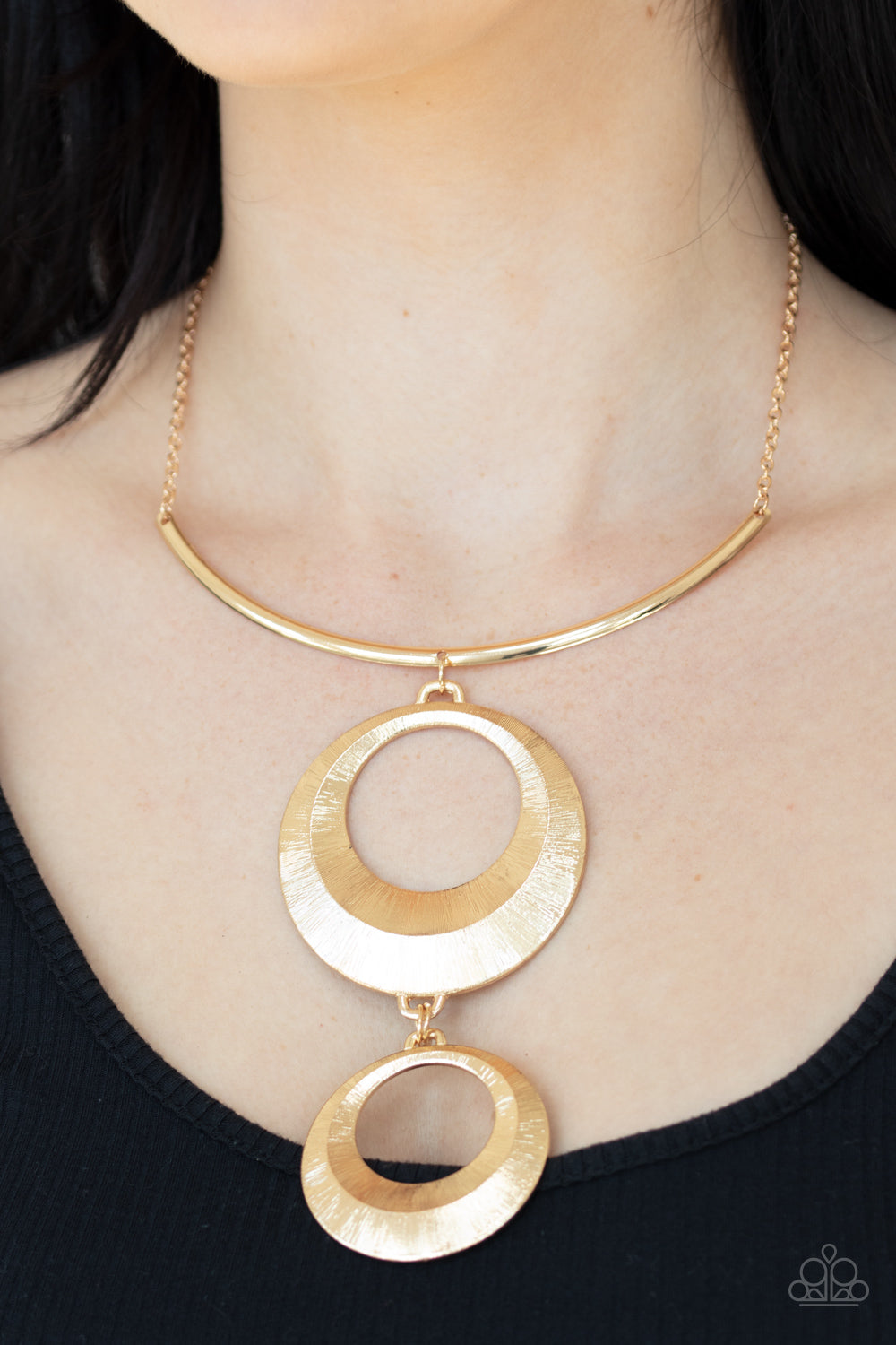 Egyptian Eclipse - Gold necklace