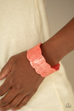 Load image into Gallery viewer, Retro Ruffle - Orange bracelet
