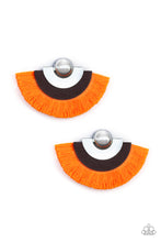 Load image into Gallery viewer, Fan the Flamboyance - Orange earrings
