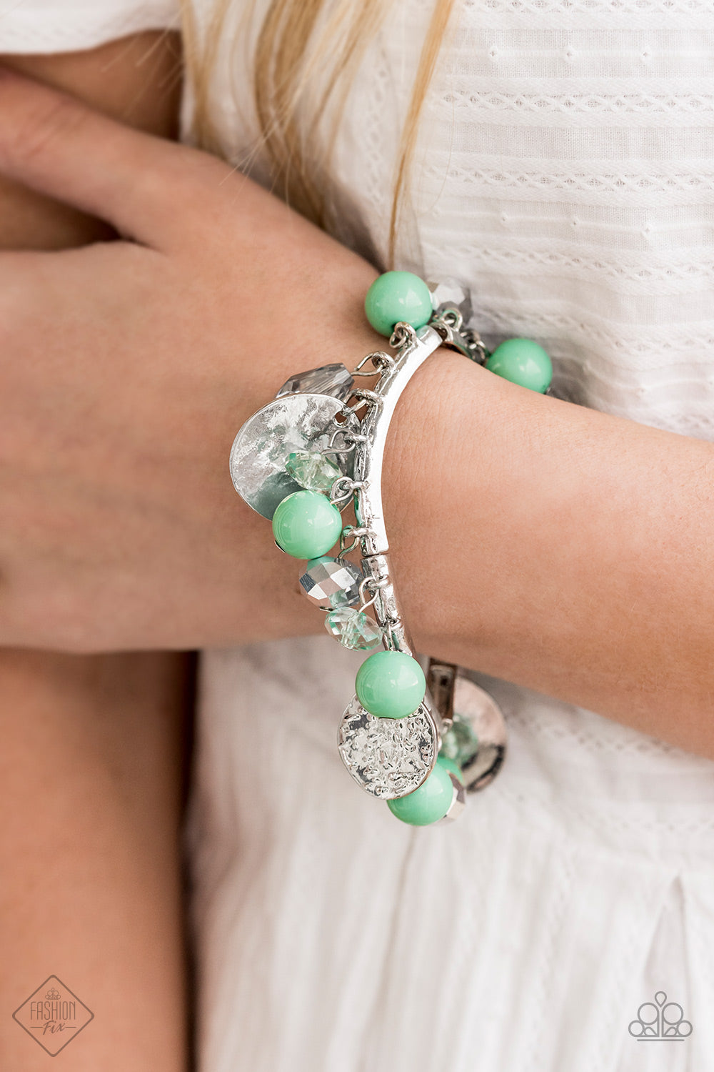 Charming Treasure - Green bracelet