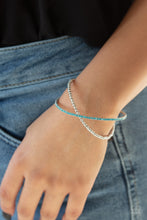 Load image into Gallery viewer, Chicly Crisscrossed - Blue bracelet
