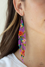 Load image into Gallery viewer, Beaded Gardens - Purple earrings
