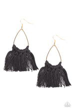 Load image into Gallery viewer, Tassel Treat - Black earrings
