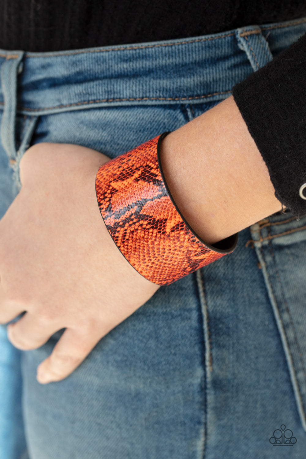 Its a Jungle Out There - Orange bracelet