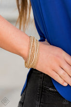 Load image into Gallery viewer, Paparazzi Pour Me Another - Gold bracelet
