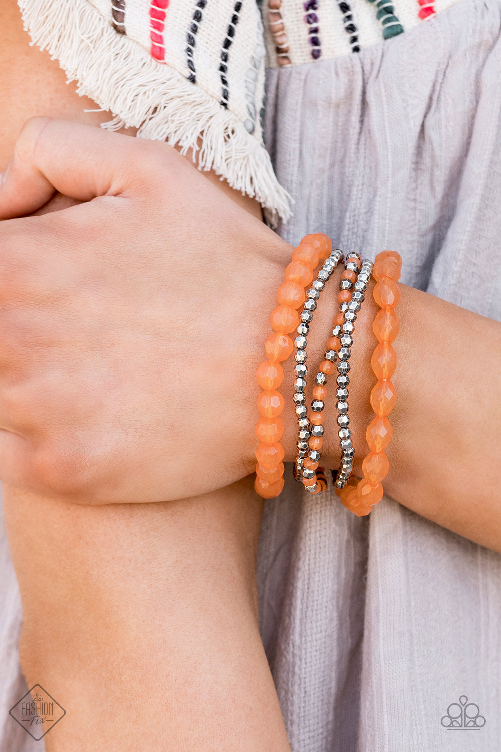 Paparazzi Sugary Sweet - Orange bracelet