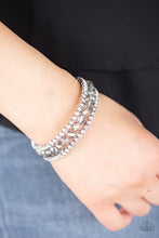 Load image into Gallery viewer, Paparazzi Glam-ified Fashion - Silver bracelet
