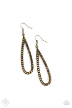Load image into Gallery viewer, Glitzy Goals - Brass earrings
