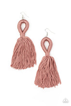 Load image into Gallery viewer, Tassels and Tiaras - Pink earrings

